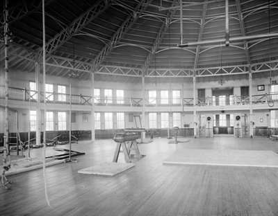 Gymnasium Interior, U.S. Naval Academy, c.1890-1901 by Detroit Publishing Co.